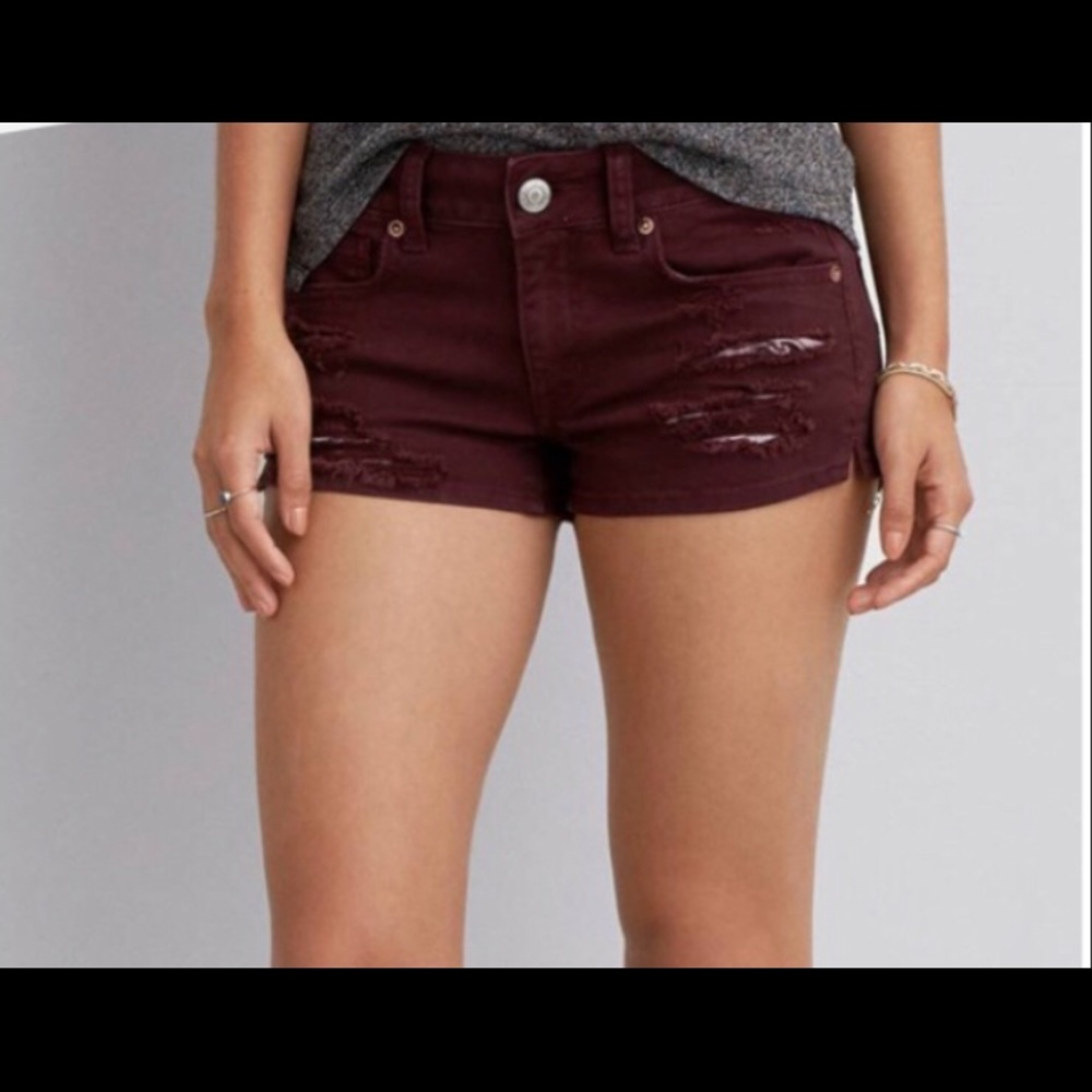 Burgundy American eagle shorts ‼️ON HOLD‼️